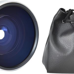 Acouto Fish Eye Lens for Camera 37mm 0.25X Super Fisheye Additional Lens for 37mm Caliber Camera Lenses Silver Aluminum Alloy