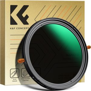 K&F Concept 67mm Variable Fader ND2-32 ND Filter and CPL Circular Polarizing Lens Filter in 1 for Camera Lens Waterproof Neutral Density Polarizer Filter (Nano-D Series)